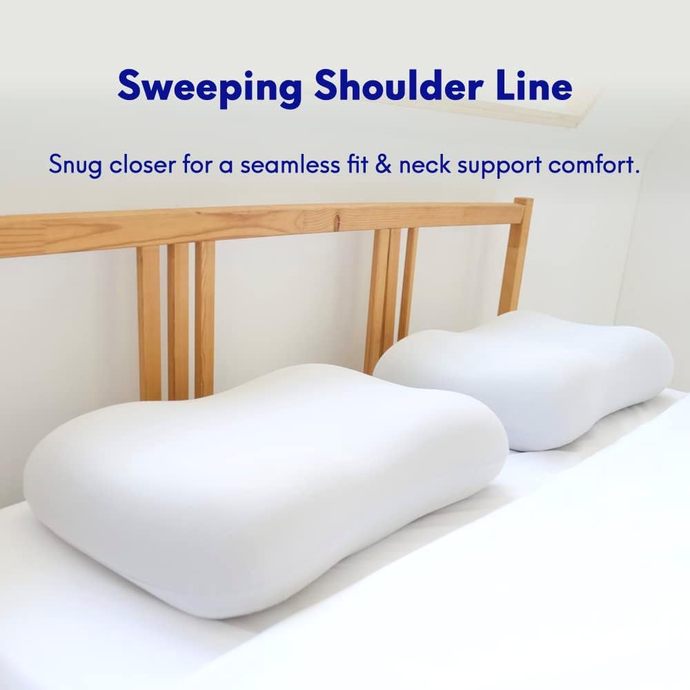 🛏️ Ergonomic Cervical Pillow – Patented Design for Ultimate Neck & Shoulder Support 🌙💤