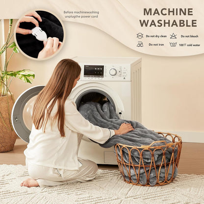 Stay Warm All Winter! Electric Heated Blanket 🔥❄️