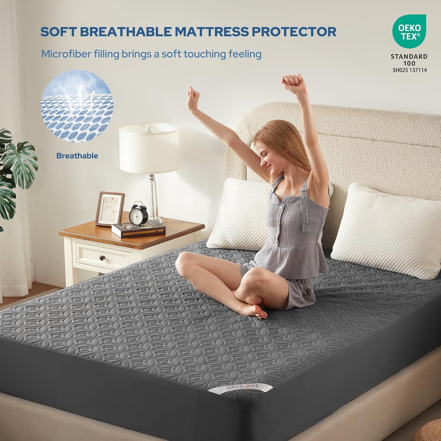 🛏️ Premium Waterproof Mattress Protector – Protect Your Mattress, Enjoy Long-lasting Comfort 💧✨