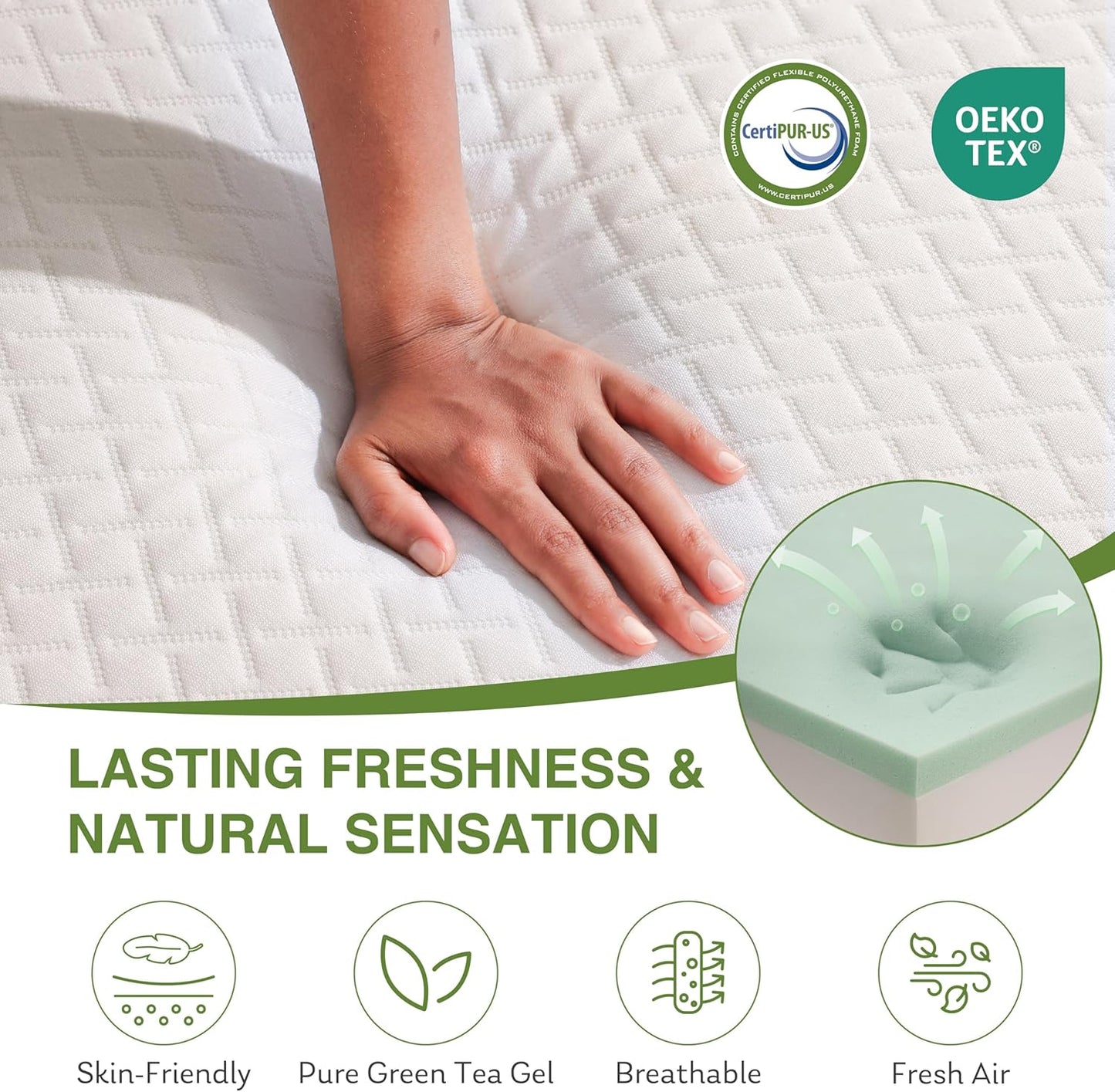 🛏️ EGOHOME Premium Memory Foam Mattress – 10-Inch CertiPUR-US Certified for Ultimate Comfort & Support 💫