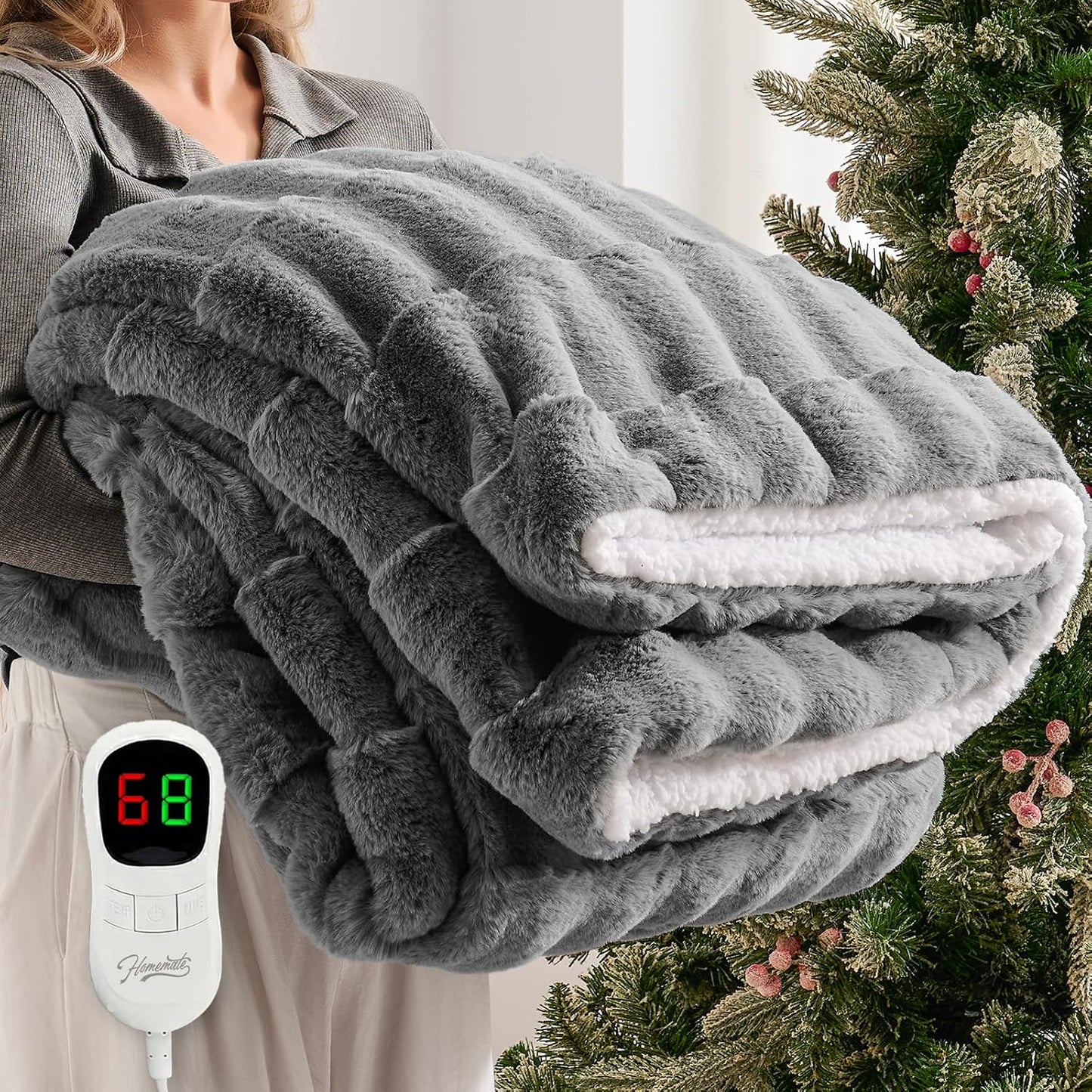 Stay Warm All Winter! Electric Heated Blanket 🔥❄️