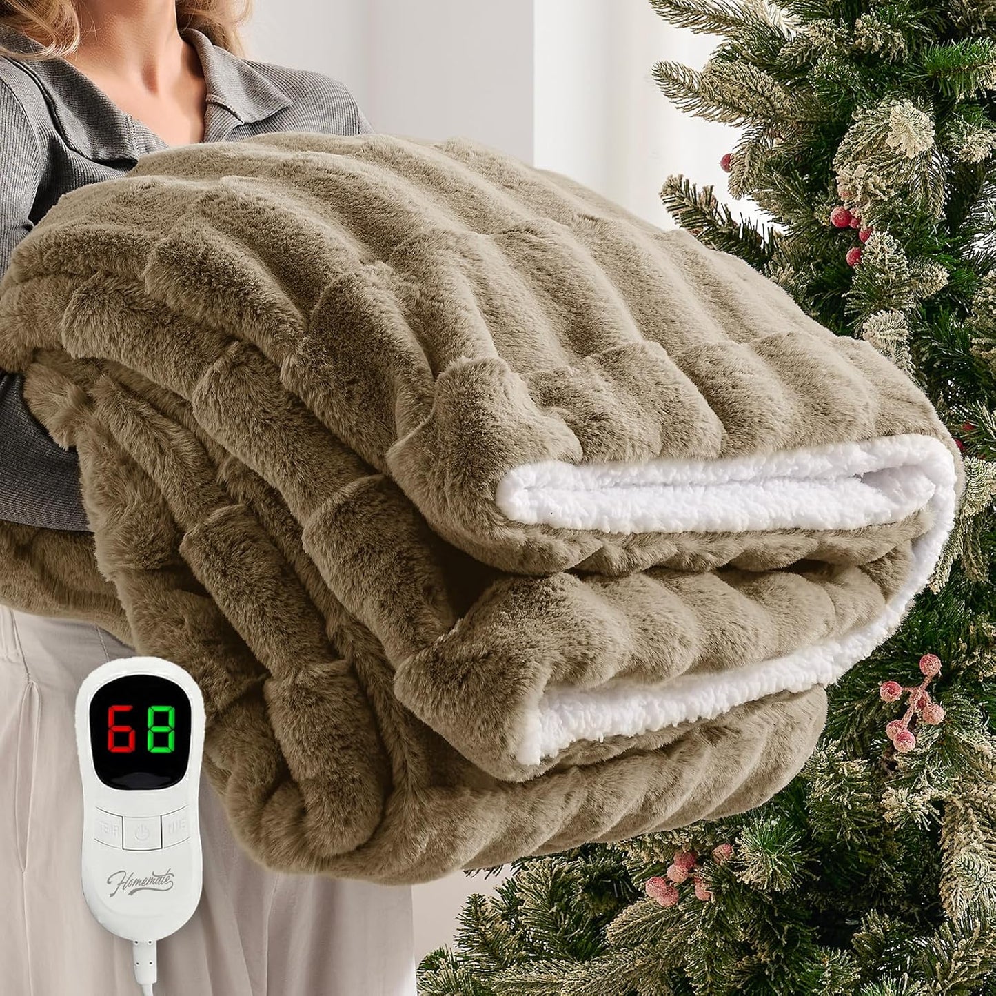 Stay Warm All Winter! Electric Heated Blanket 🔥❄️