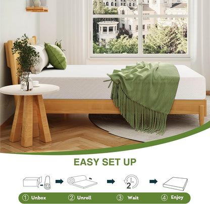 🛏️ EGOHOME Premium Memory Foam Mattress – 10-Inch CertiPUR-US Certified for Ultimate Comfort & Support 💫